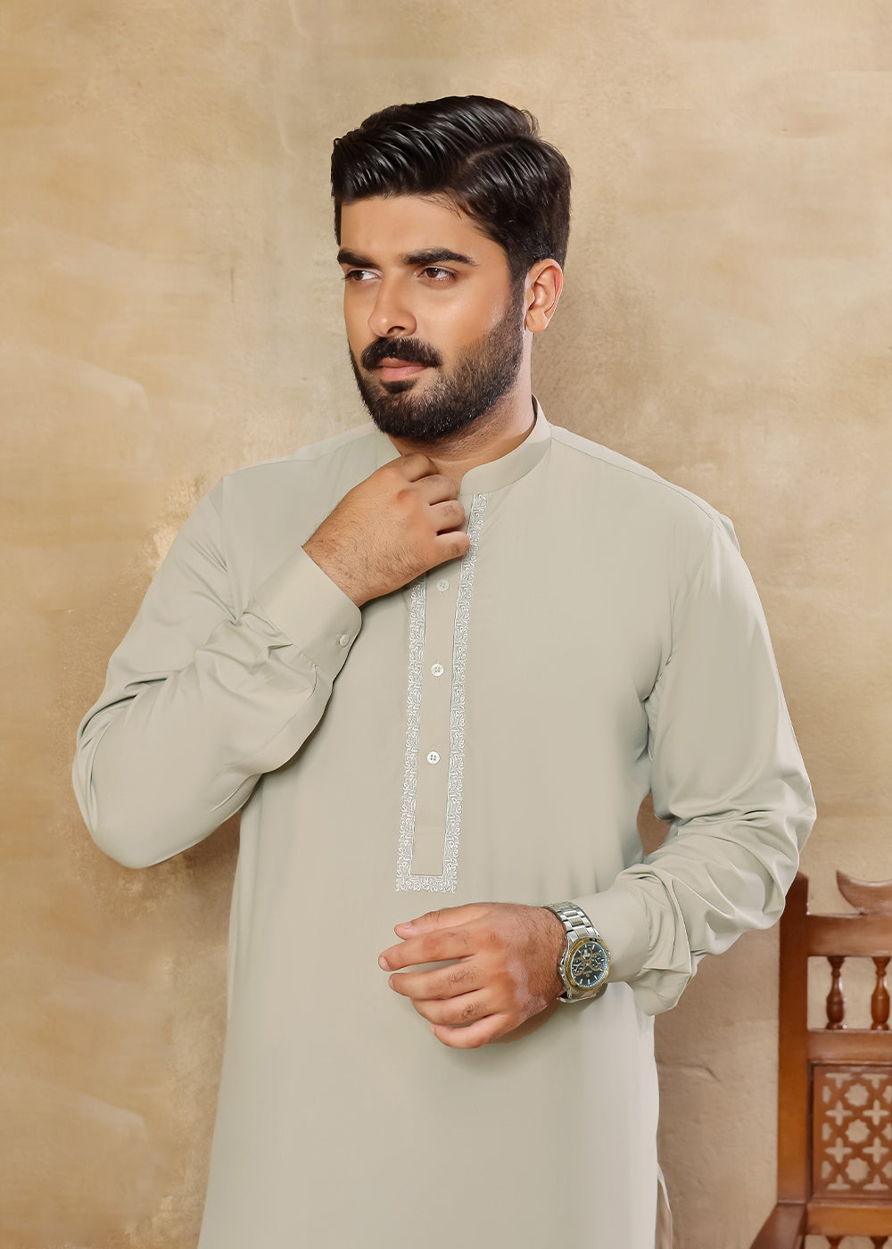 BAIGE-KURTA-SHALWAR