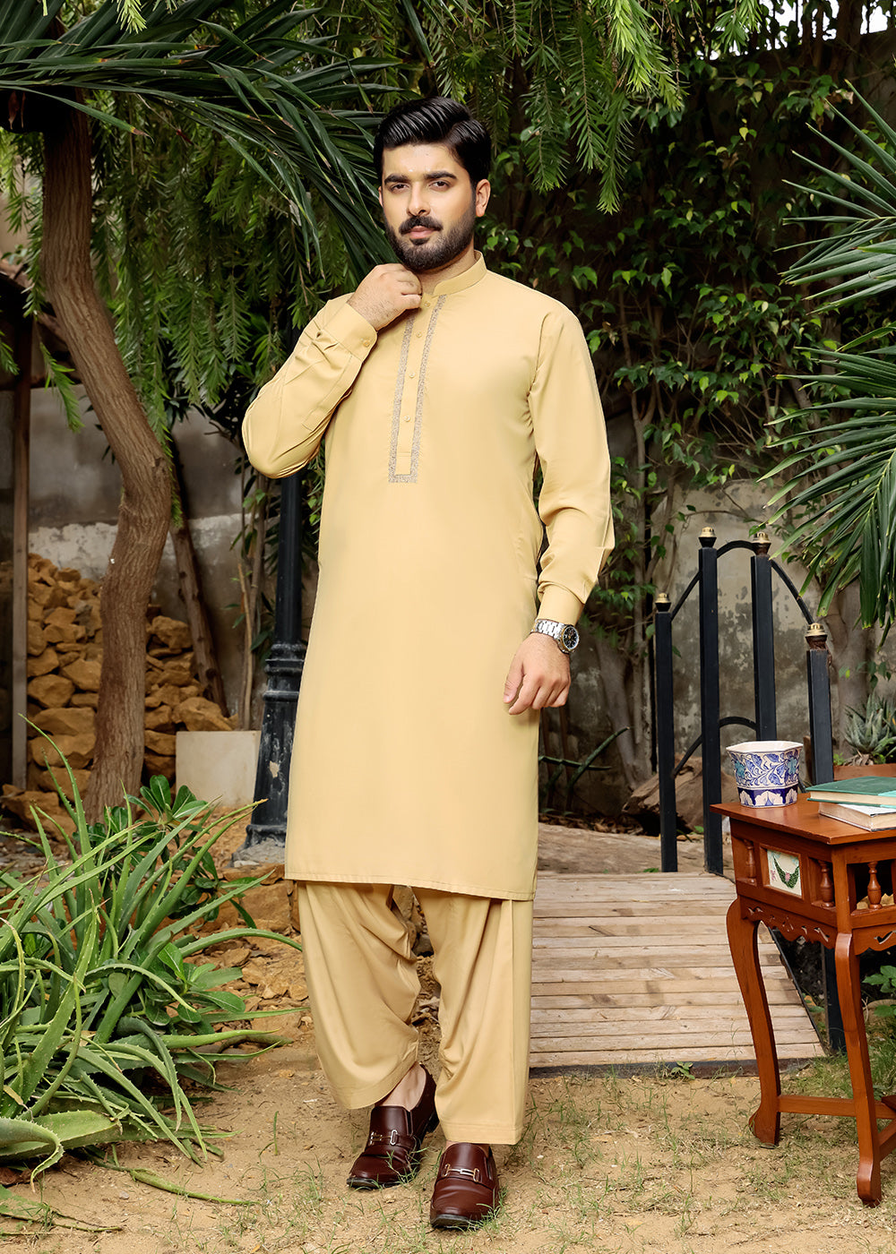 MUSTARD-KURTA-SHALWAR