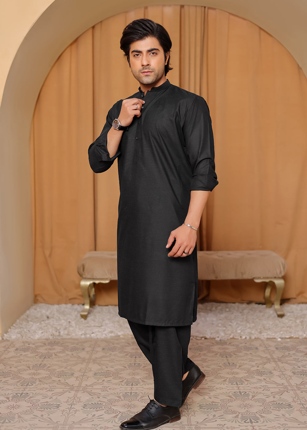 CHARCOAL KURTA SHALWAR