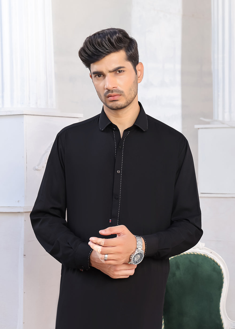 BLACK DESIGNER KAMEEZ SHALWAR