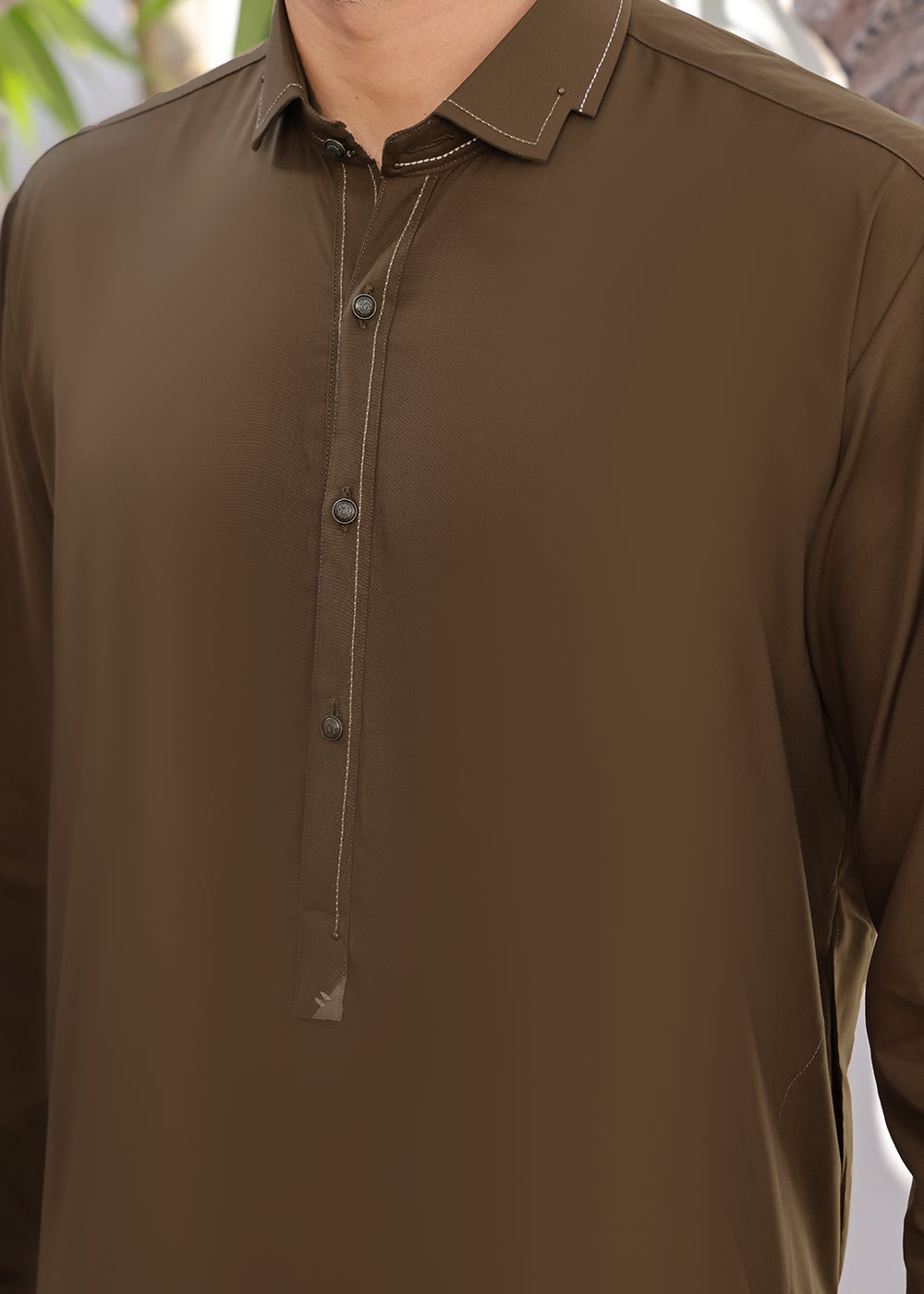 BROWN DESIGNER KAMEEZ SHALWAR