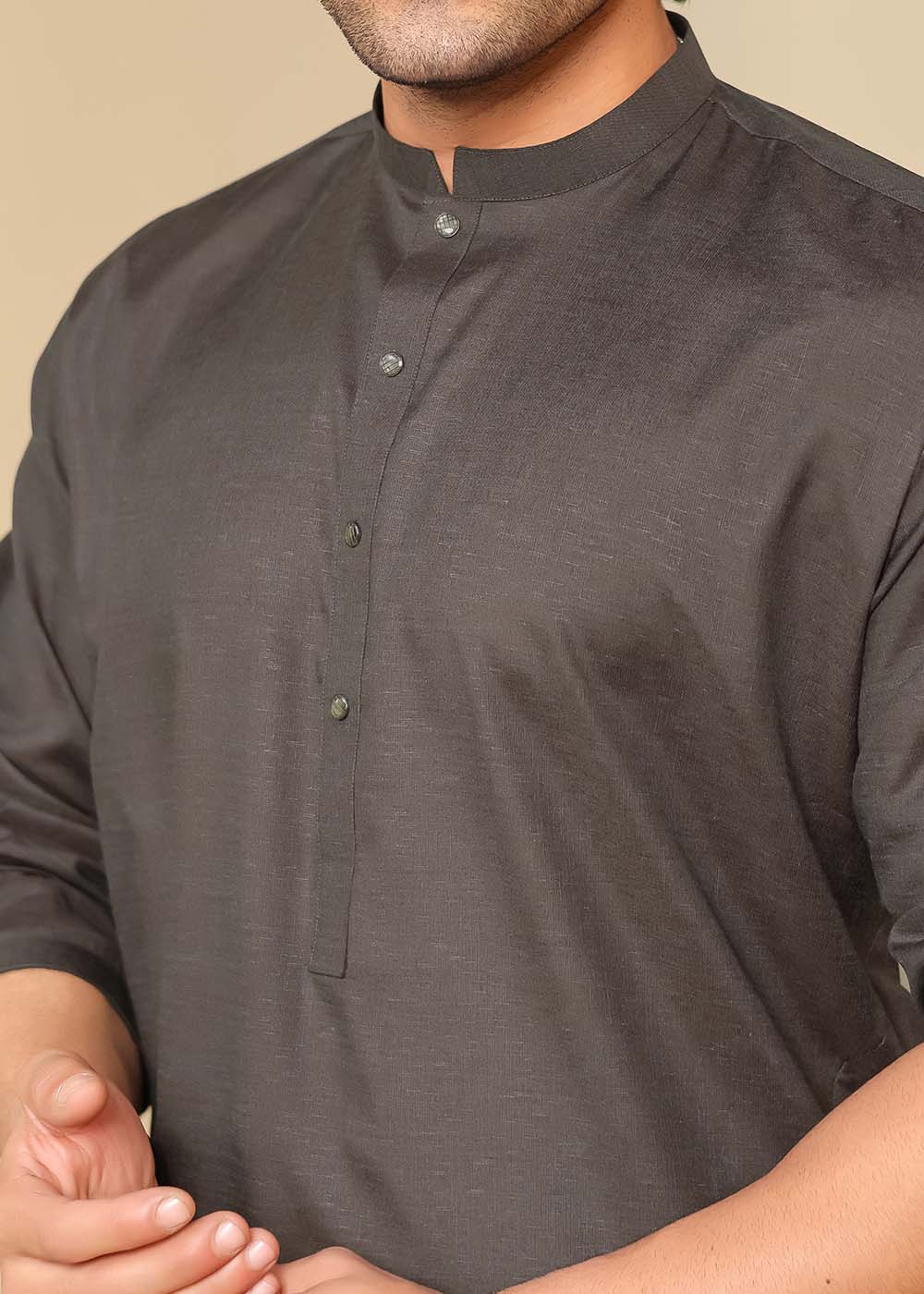 STONE GRAY TWO TONE KURTA