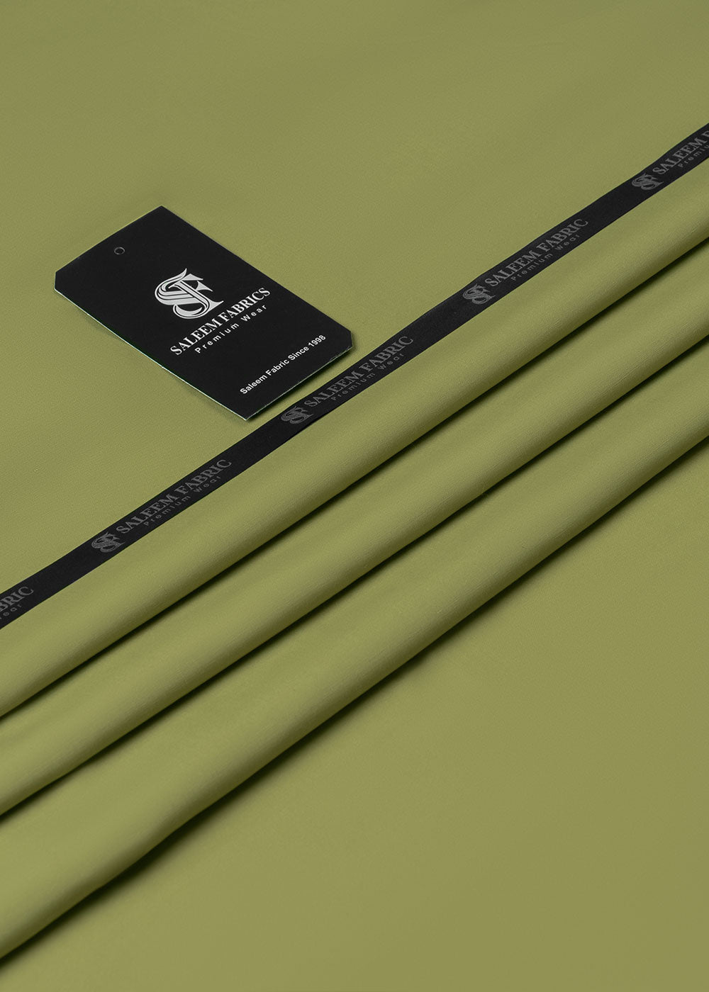 Premium Unstitched Wash & Wear Fabric (Dhani-Green Color)