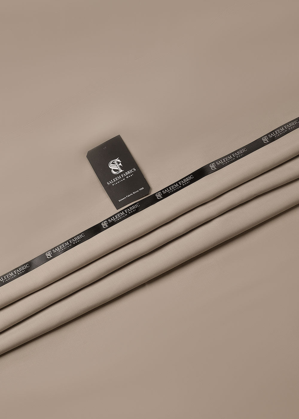 Premium Unstitched Wash & Wear Fabric (Beige Color)