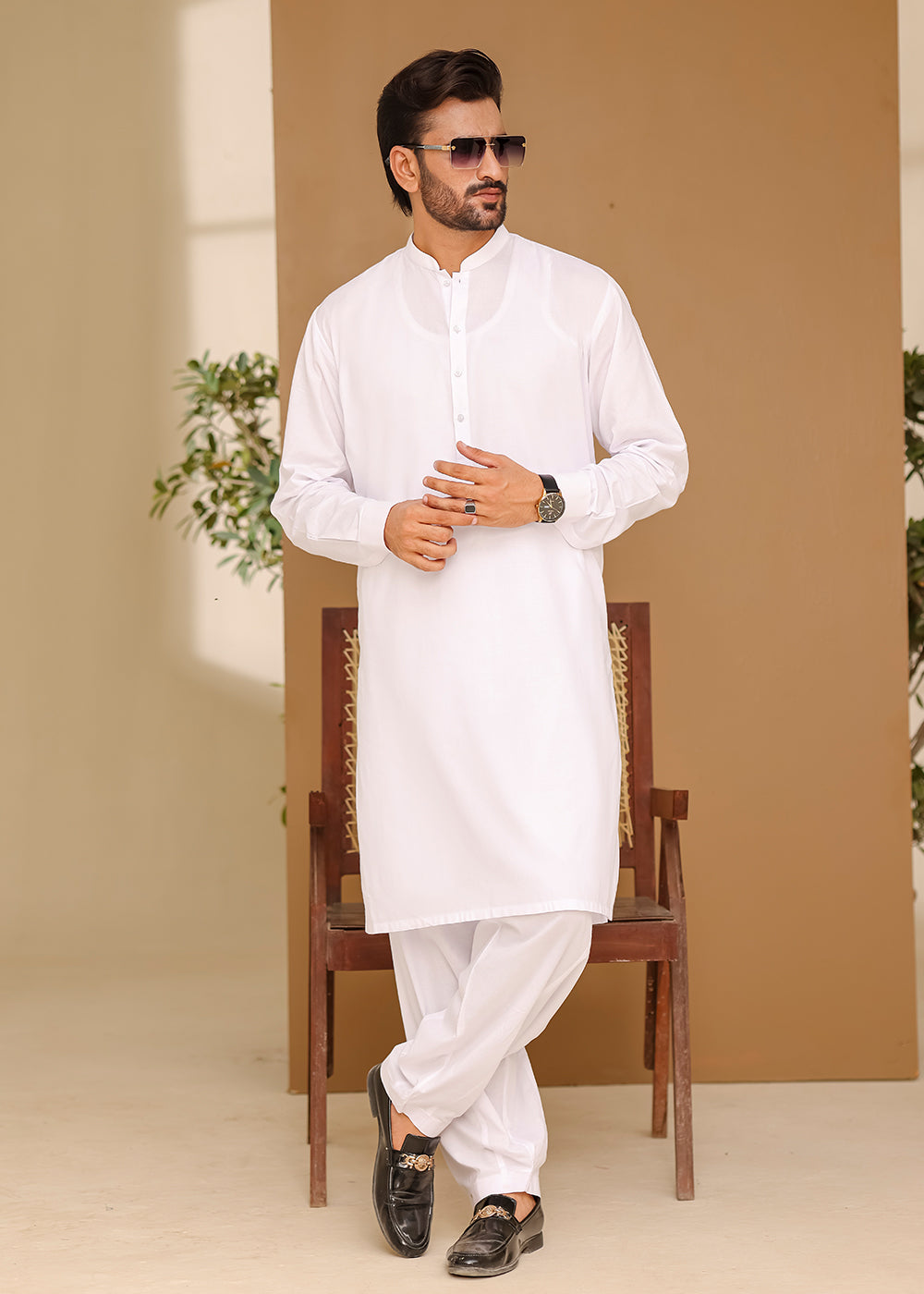 FATHER & SON WHITE KURTA SHALWAR
