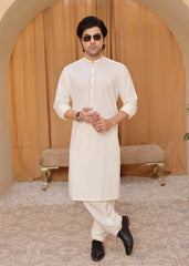 Cream Kurta Shalwar