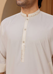 Cream Kurta Shalwar