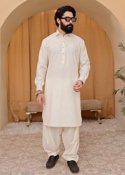 CREAM KAMEEZ SHALWAR