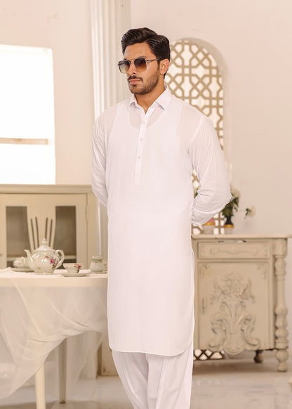 WHITE KAMEEZ SHALWAR