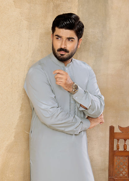 GRAY-KURTA-SHALWAR