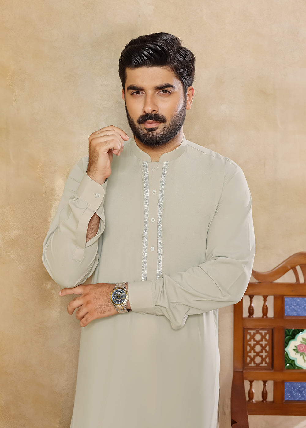 BAIGE-KURTA-SHALWAR