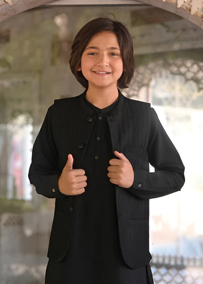 Black Waistcoat Suit