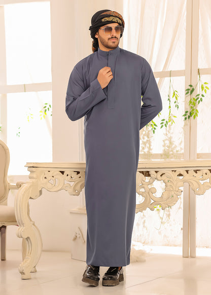 PURPLISH GREY KUWAITI JUBBA