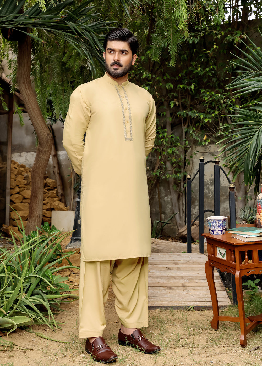 MUSTARD-KURTA-SHALWAR