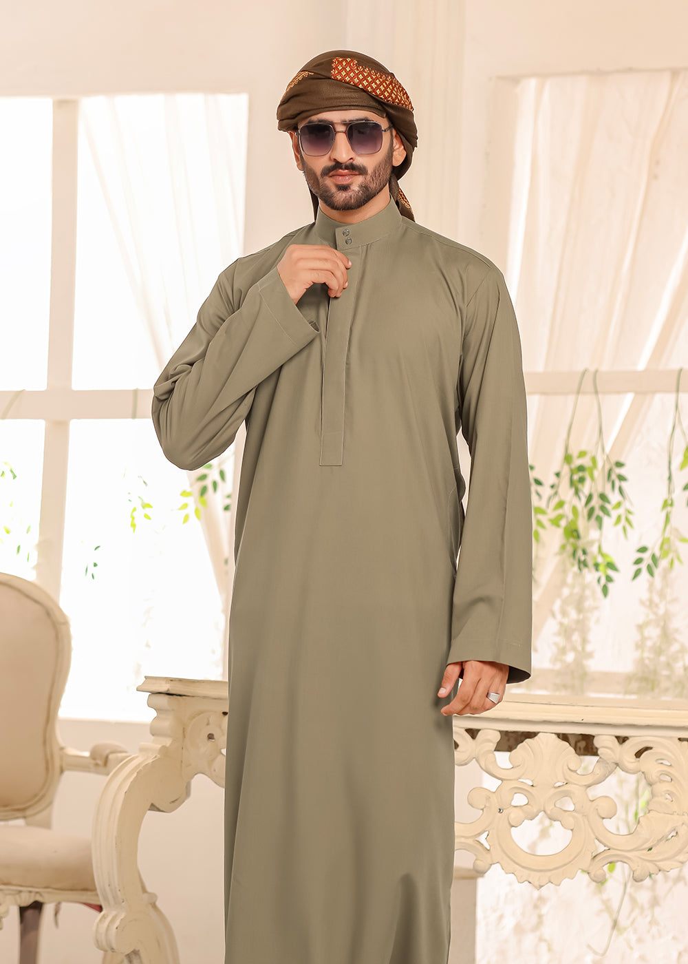 DHANI GREEN KUWAITI JUBBA