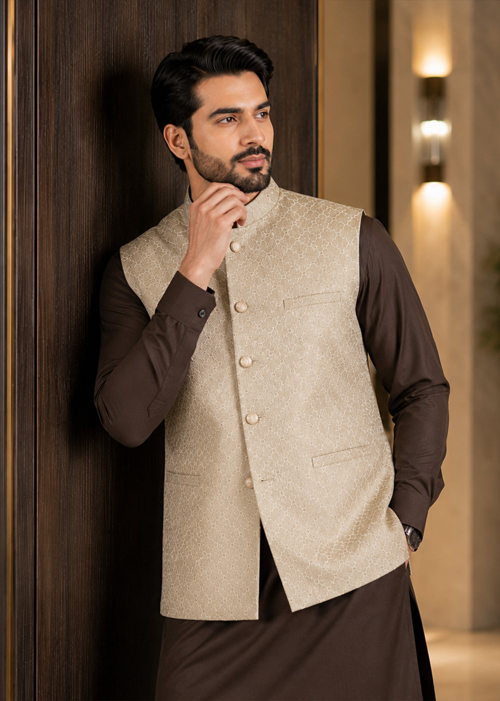 Light Beige WAISTCOAT