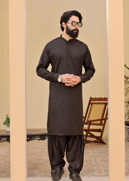 DARK BROWN KURTA SHALWAR