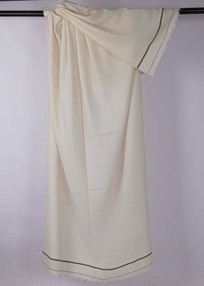 PREMIUM WOOLEN SHAWL CREAM WHITE