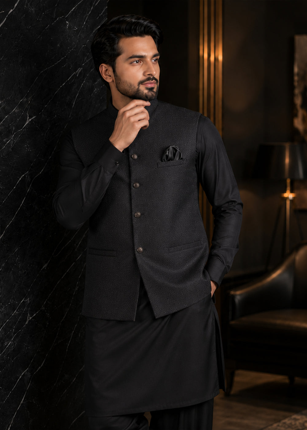 Black WAISTCOAT