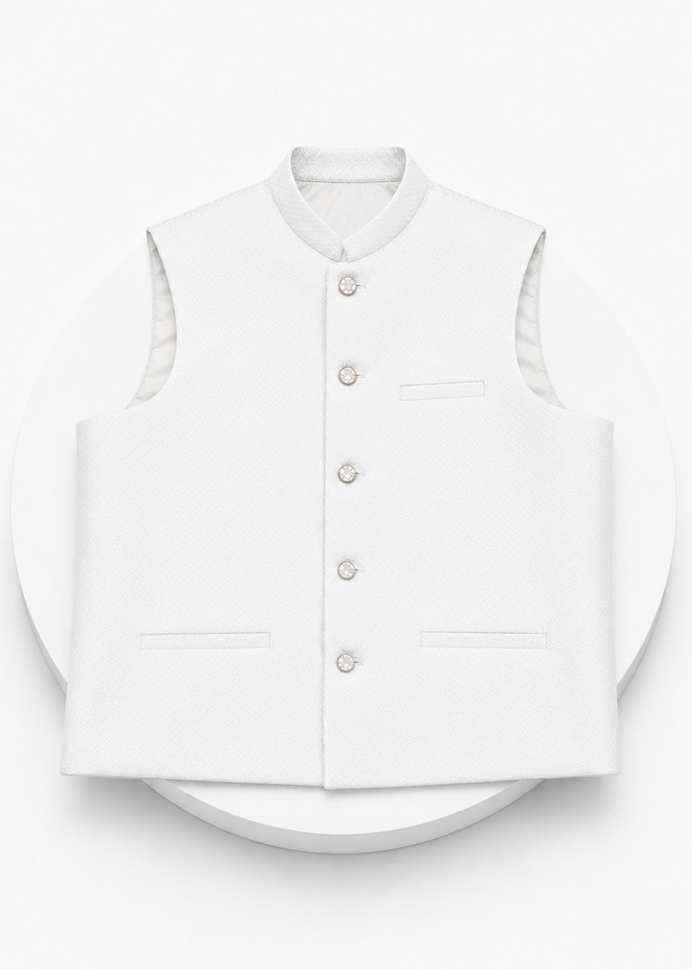 White  WAISTCOAT