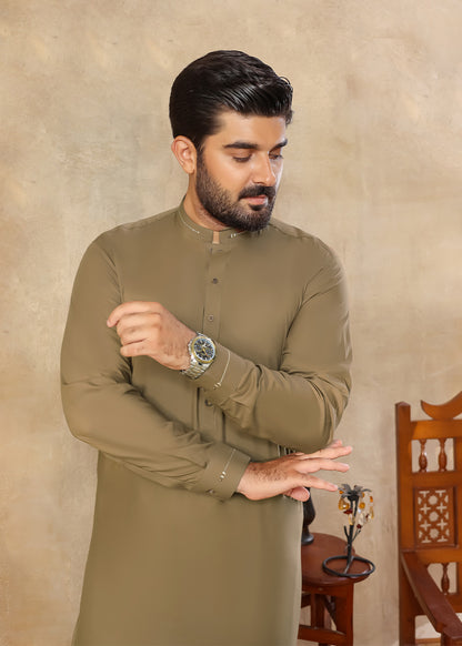 MUSTARD-GREEN-FESTIVE-KURTA-PAJAMA