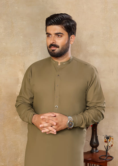 MUSTARD-GREEN-FESTIVE-KURTA-PAJAMA