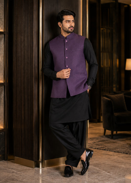 Purple WAISTCOAT