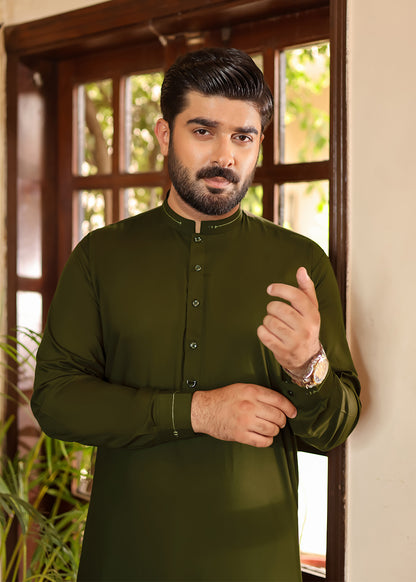 MEHNDI-GREEN-FESTIVE-KURTA-PAJAMA
