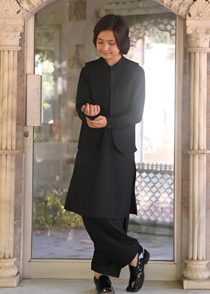 Black Waistcoat Suit