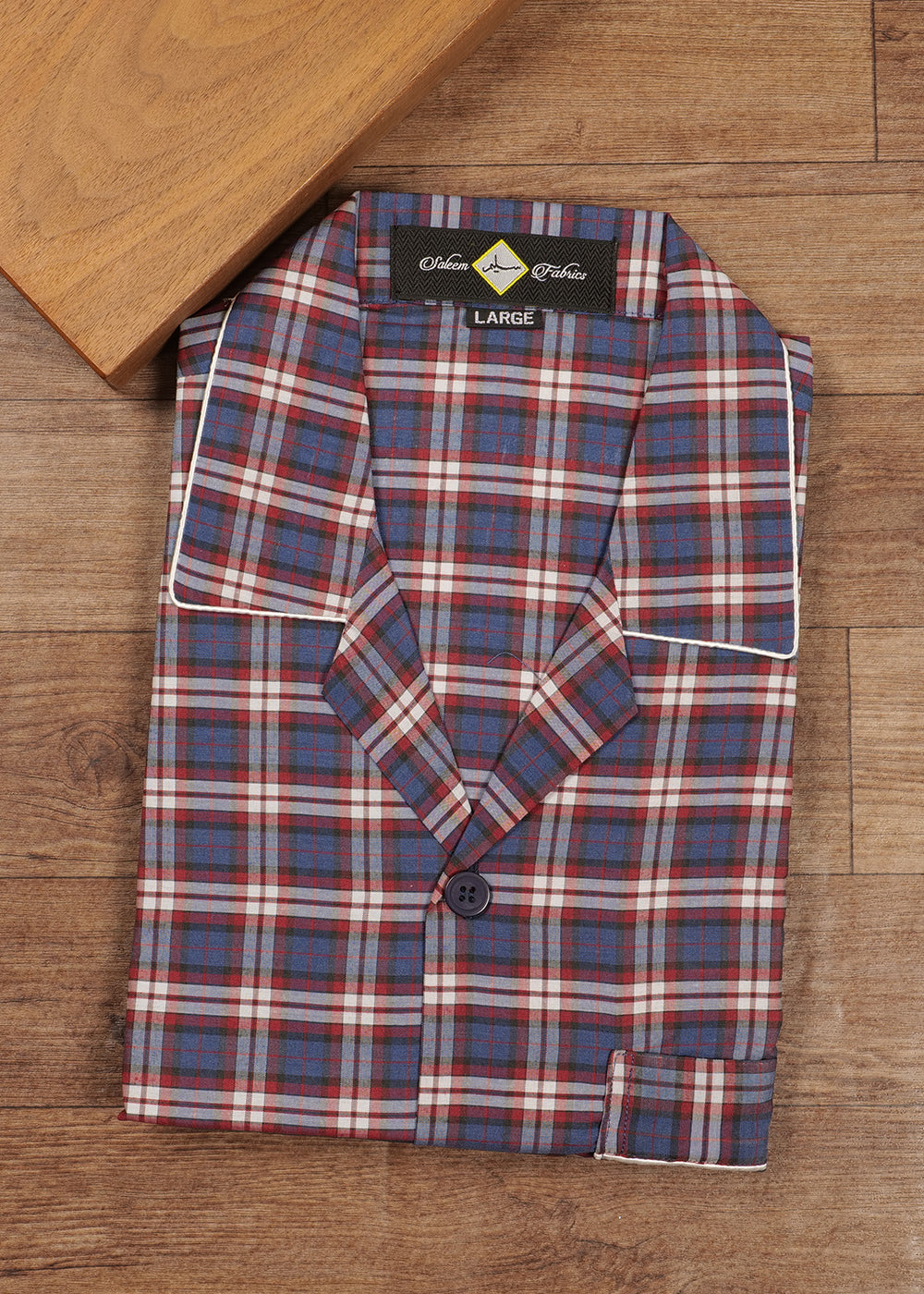 Royal Blue & Red Check