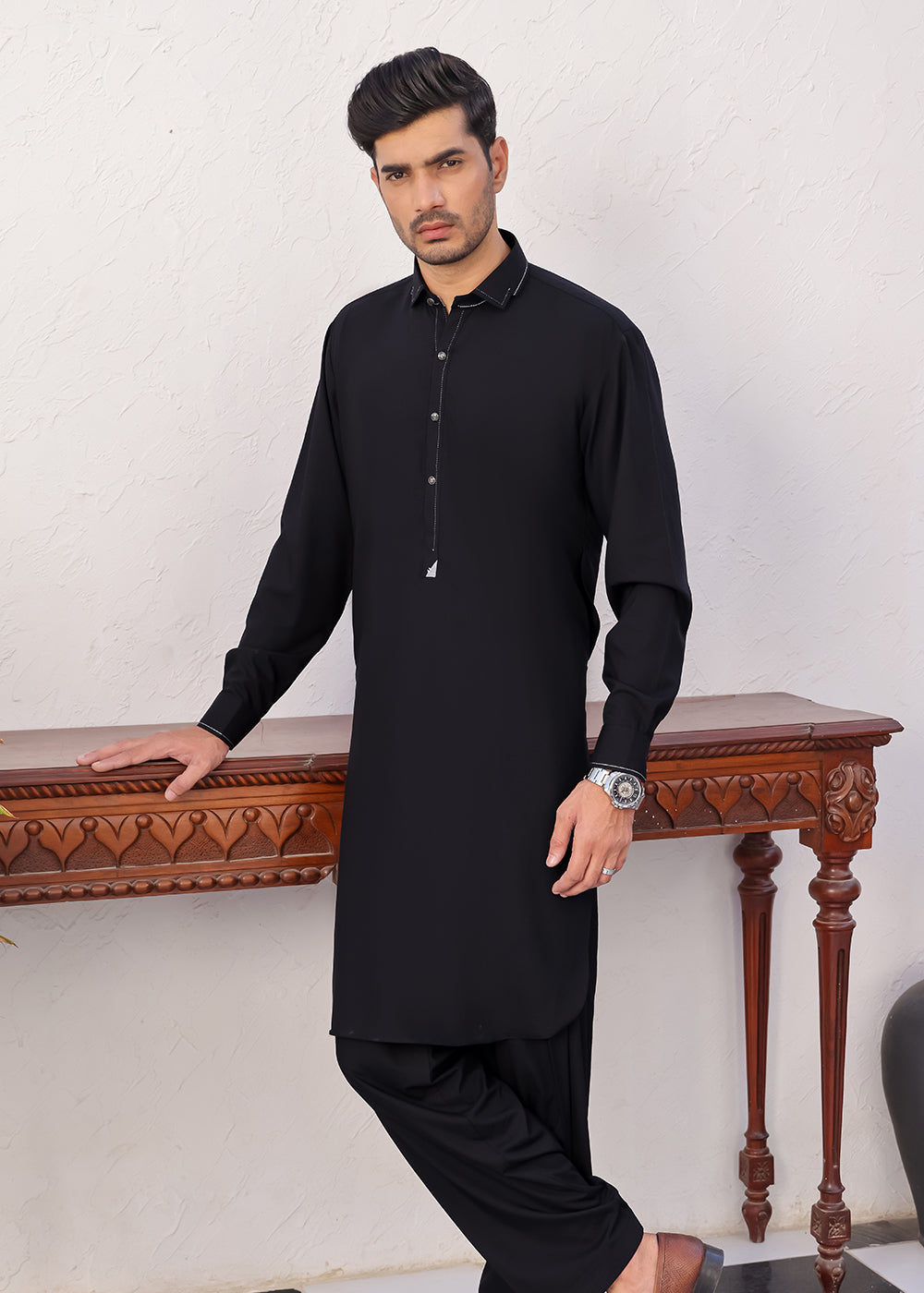 Black designer kameez shalwar SF-441