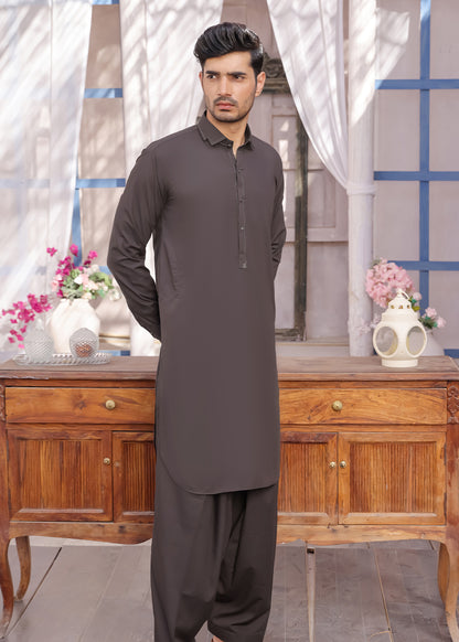 GRAY DESIGNER KAMEEZ SHALWAR