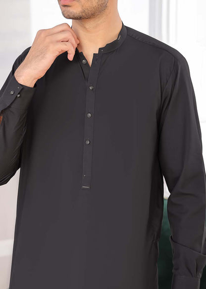 CHARCOAL BLENDED DESIGNER  KURTA SHALWAR