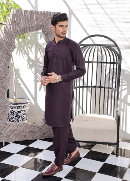 PURPLE-SELF-KURTA-SHALWAR