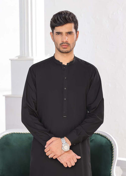 CHARCOAL BLENDED DESIGNER  KURTA SHALWAR