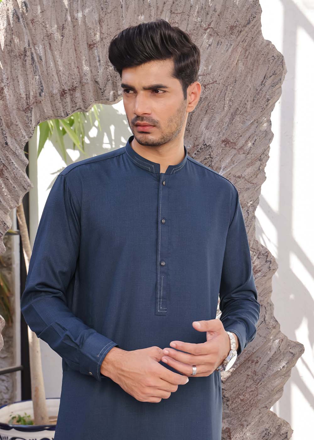 GREY-SELF-KURTA-SHALWAR