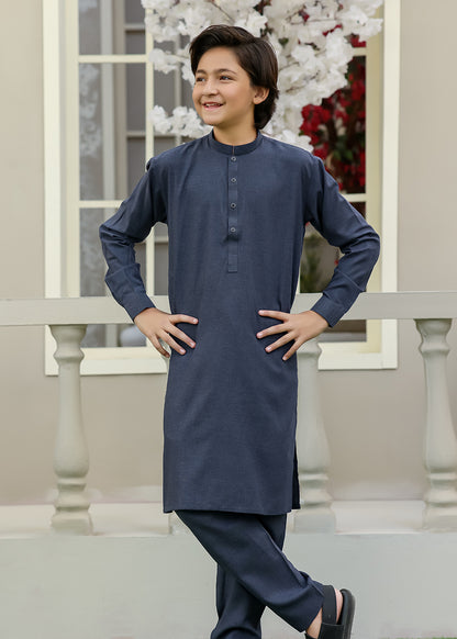 BLUISH GRAY KURTA PAJAMA