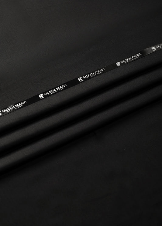 Premium Unstitched Wash & Wear Fabric (Black)