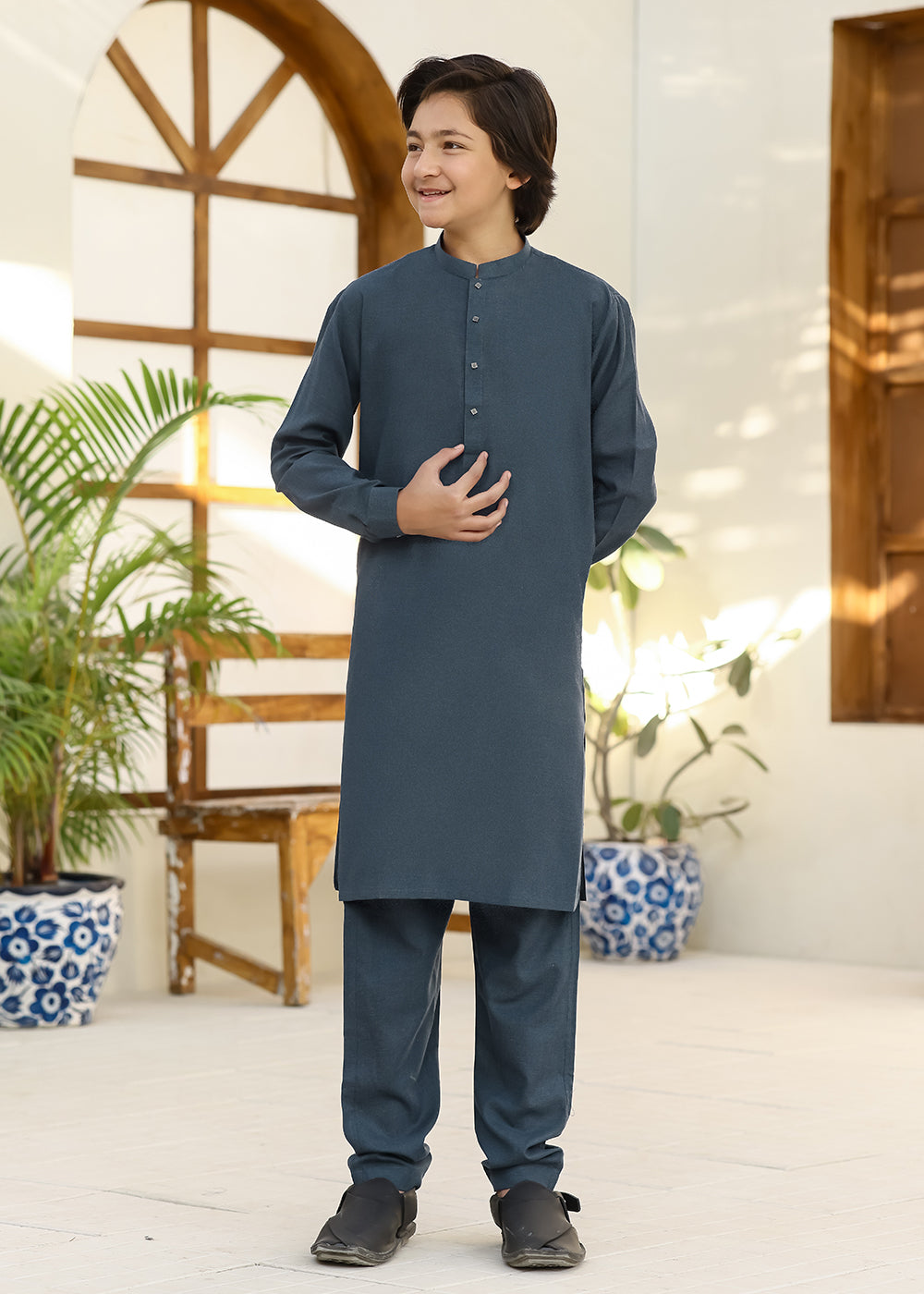 GRAY KURTA PAJAMA