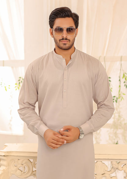 Cotton Kurta Shalwar Beige Color