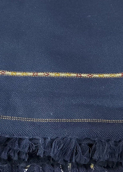 Navy Blue Woolen Shawl