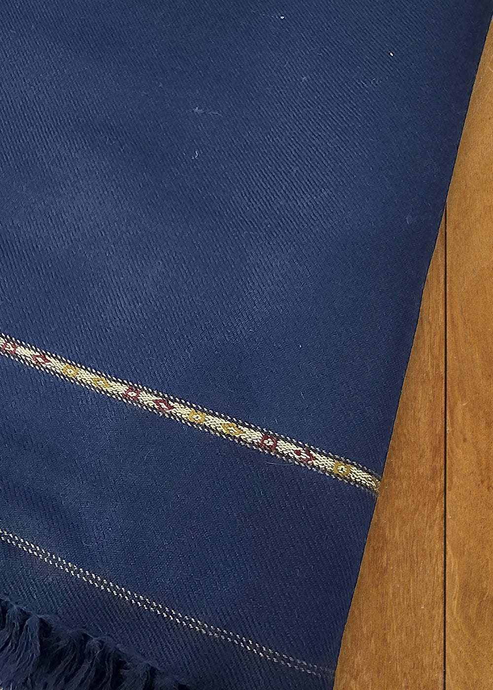 Navy Blue Woolen Shawl