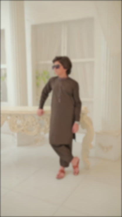 COCOA BROWN KURTA SHALWAR