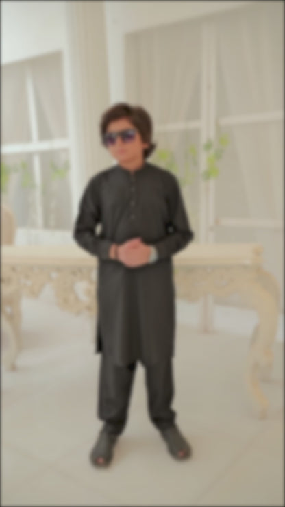 BLACK KURTA PAJAMA