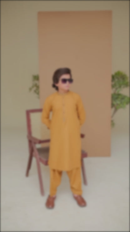 MUSTARD KURTA SHALWAR