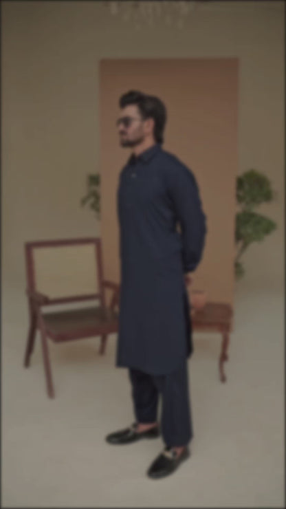 NAVY BLUE KAMEEZ SHALWAR