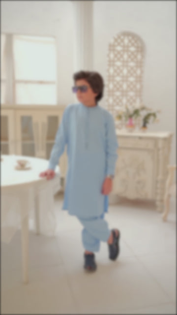 BLUE KURTA SHALWAR