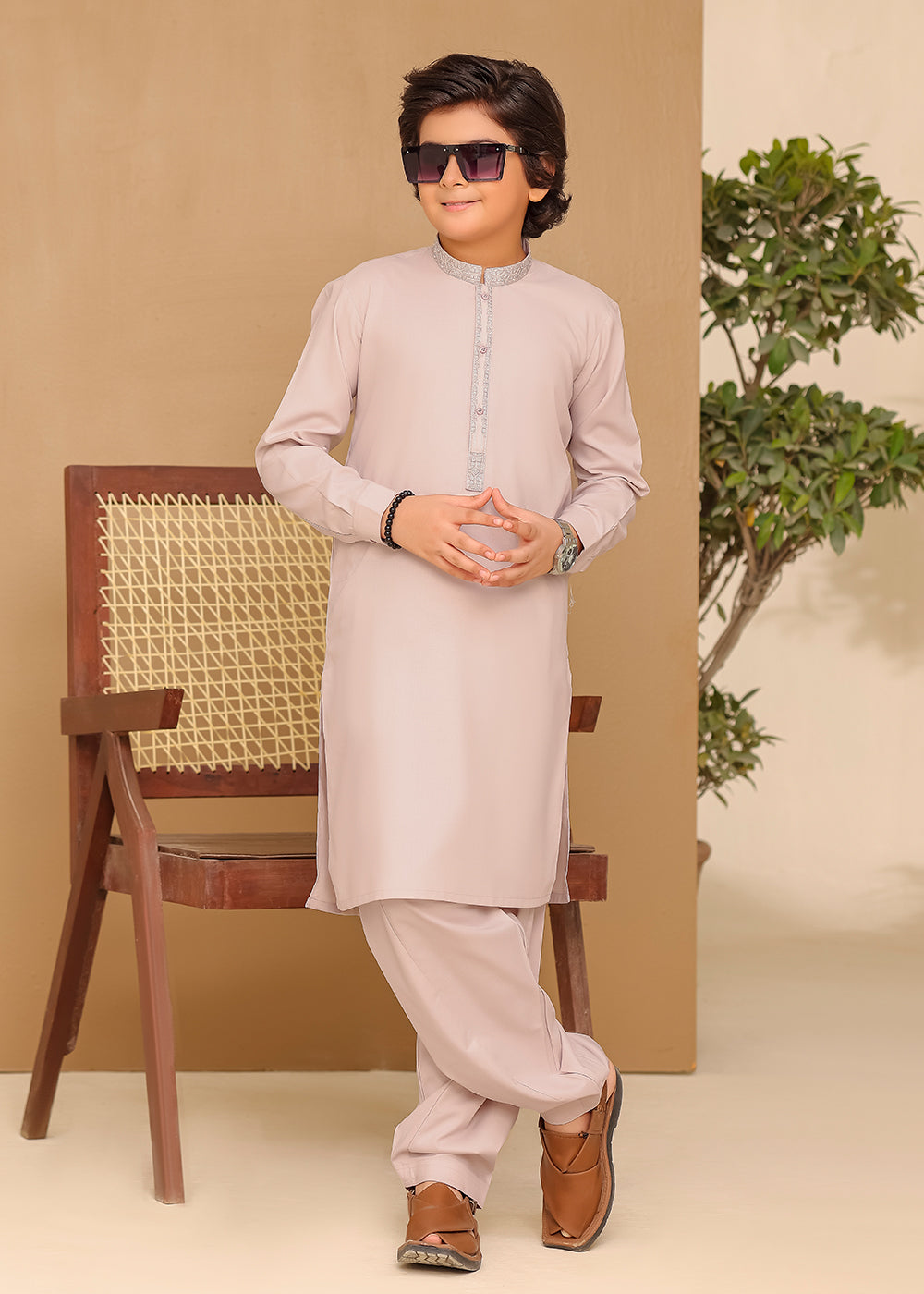 ALMOND KURTA SHALWAR
