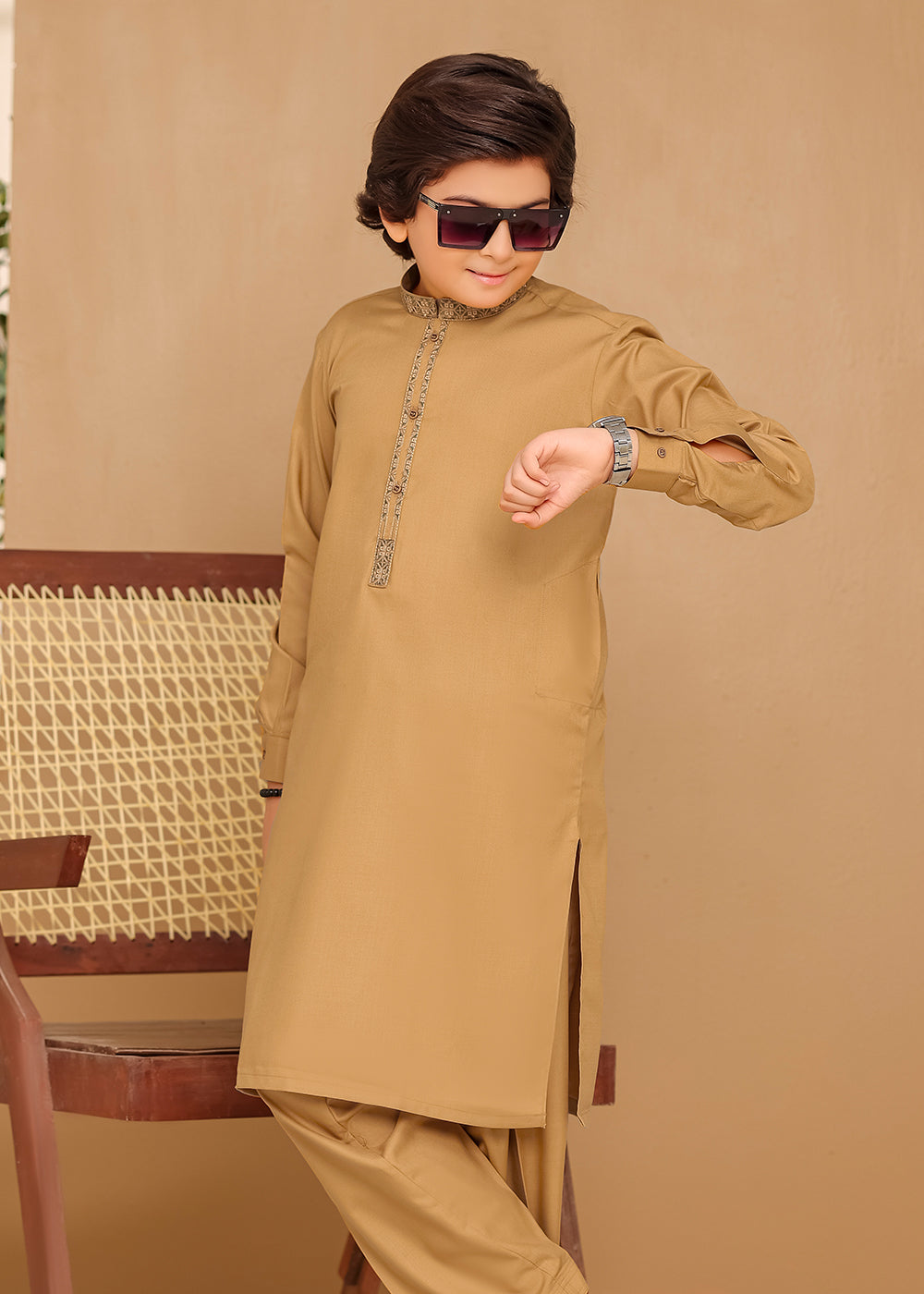 MUSTARD KURTA SHALWAR