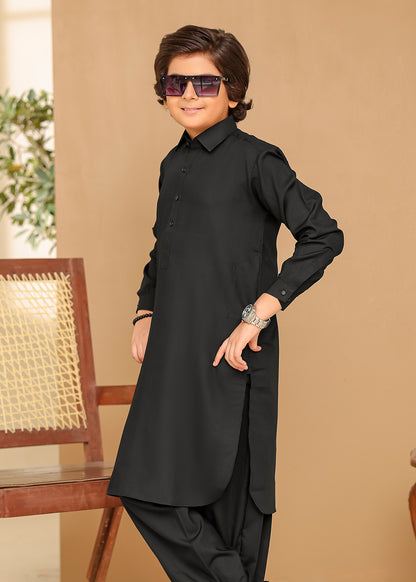 FATHER & SON BLACK KURTA SHALWAR